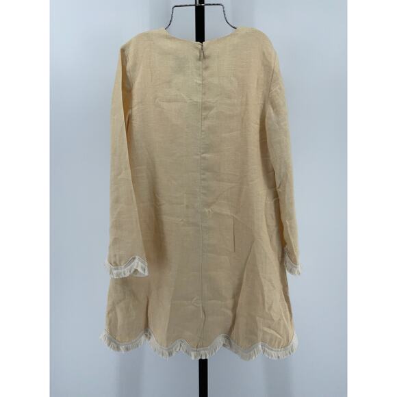 Posse 'Essie' Yellow Linen Kaftan Dress Size XXS - Picture 2 of 5